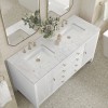 Myrrin 60" Double (Vanity Only Pricing) in Bright White